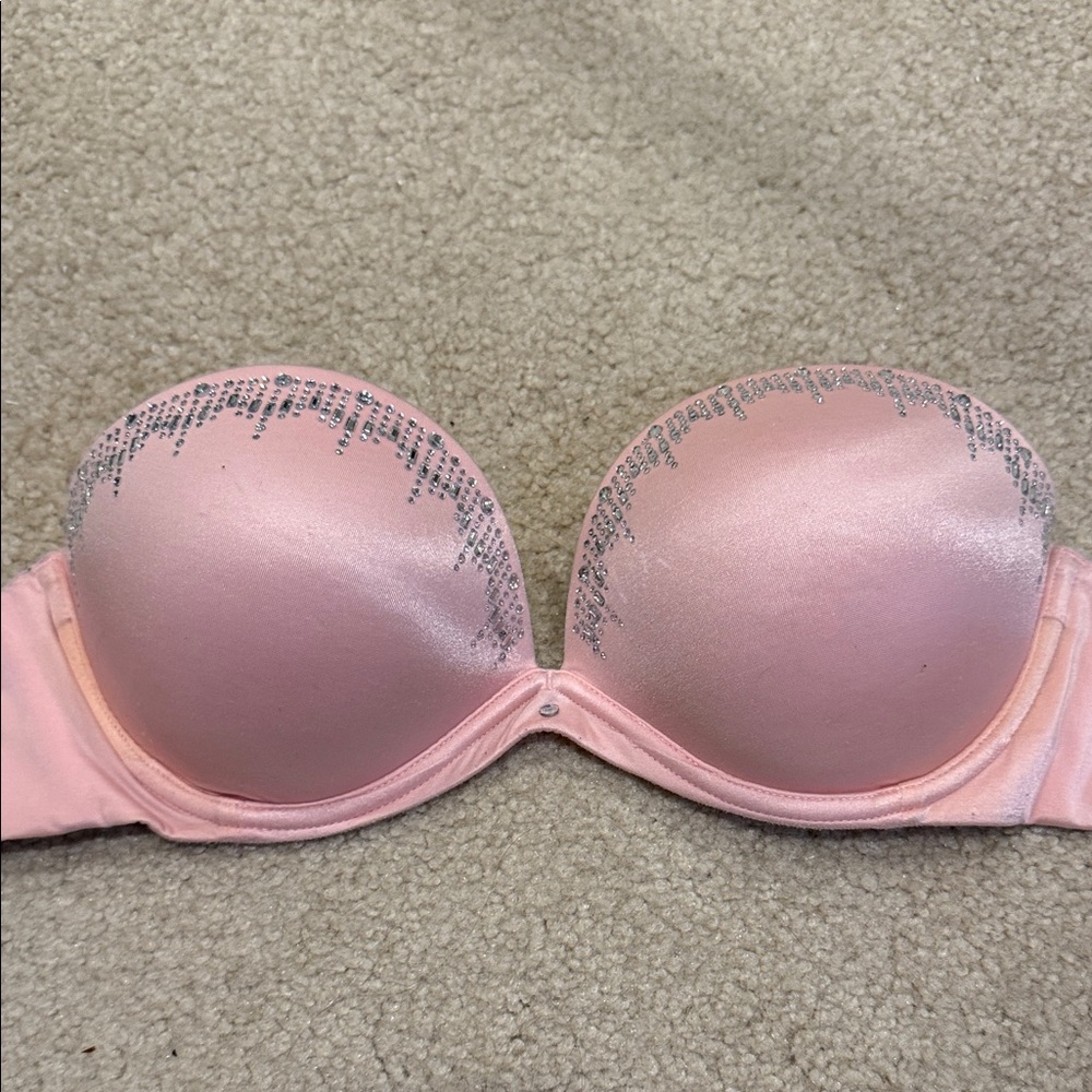 Victoria's Secret Pink Bra with Silver Accents